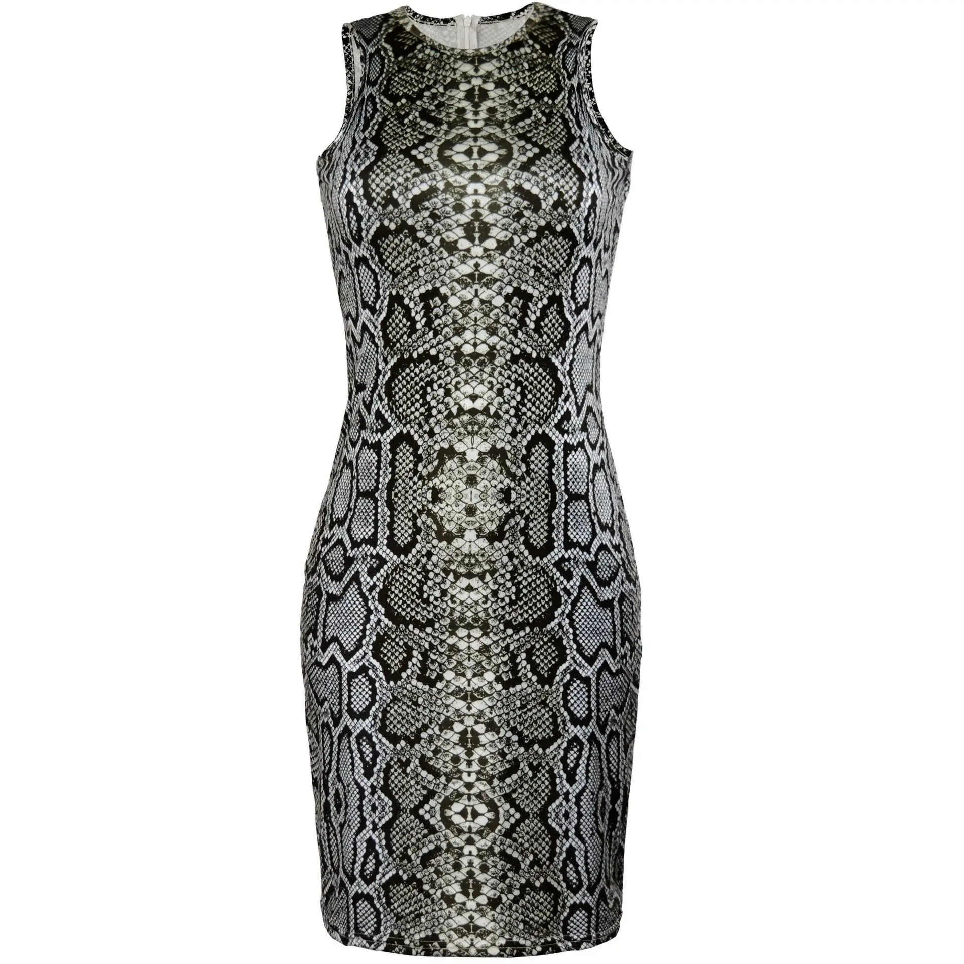 

2021 summer fashion new snake pattern sexy hip sleeveless bottoming dress skirt women's clothing