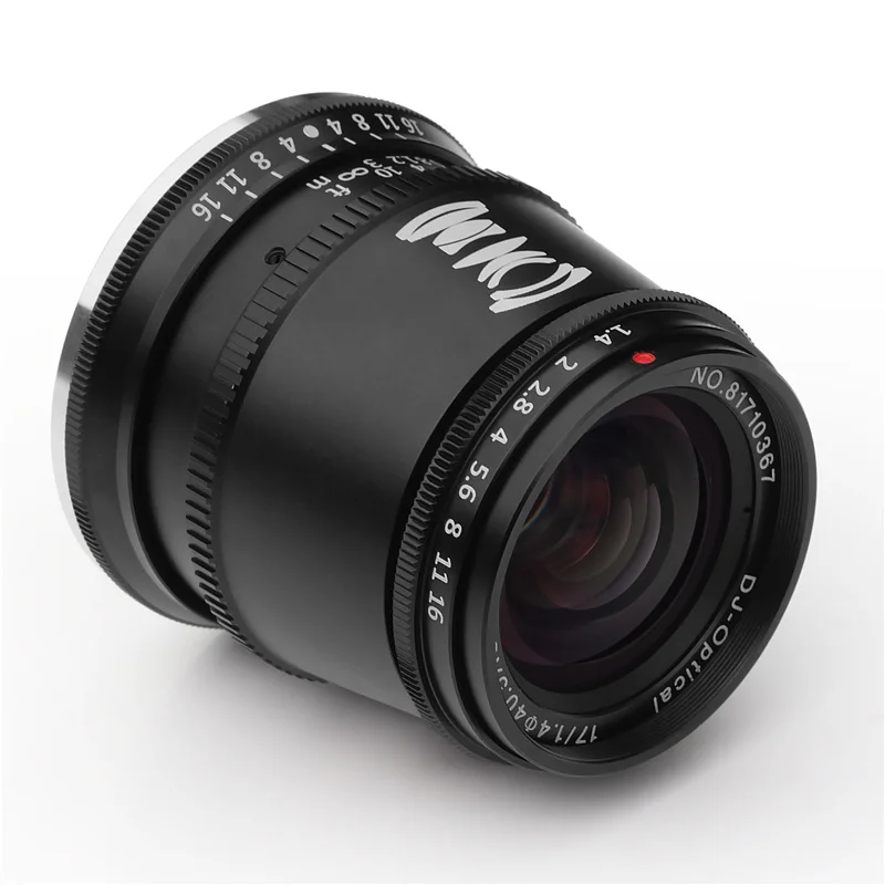 TTArtisan 17mm F1.4 Large Aperture Camera Lens APS-C MF Wide Angle Lens for Fujifilm X Canon M EF-M EOS-M Sony E M4/3 Mount