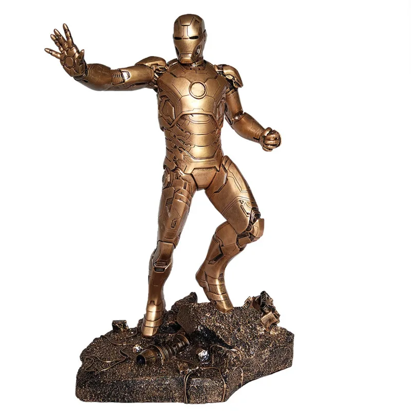 Marvel легенды Железный человек Золотой Mk43 искусственный орнамент из смолы ручной