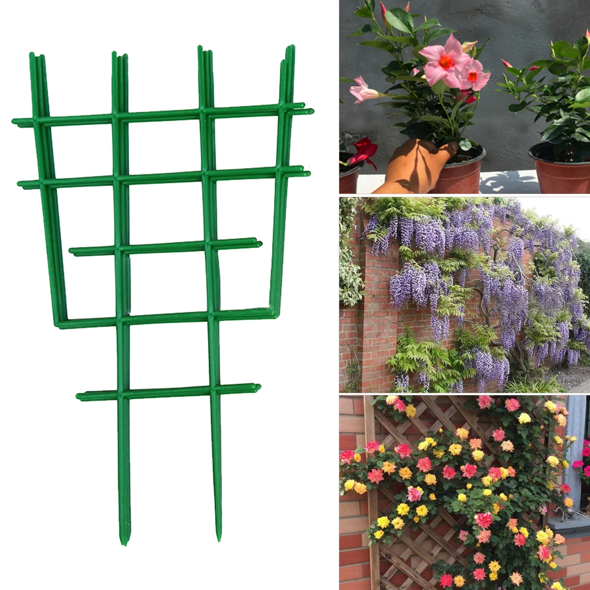 

10pcs/set Climbing Plants Trellises Vines Support Rack Plastic Potted Plant Supports for growing tomato plants and other vines