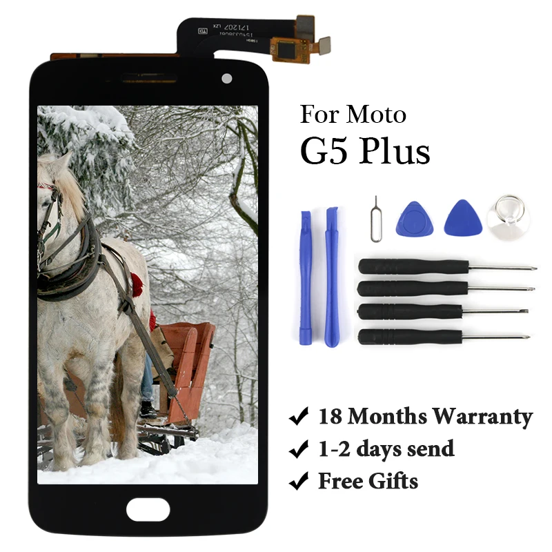 ЖК дисплей для Motorola G5 plus сенсорный экран moto сменный XT1685 XT1680 XT1681 аксессуары