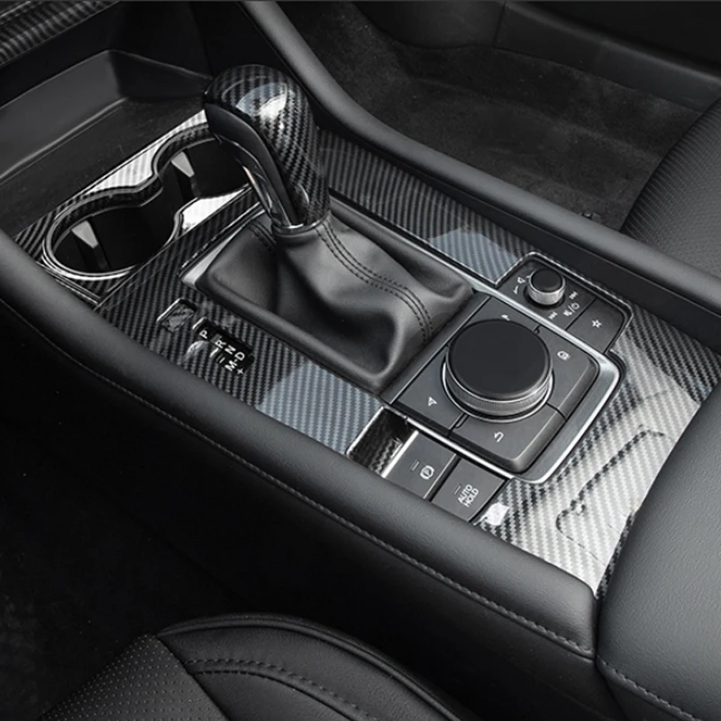 Стайлинг автомобиля ABS Carbon для Mazda 3 BP 2019-подарочная коробка передач Панель