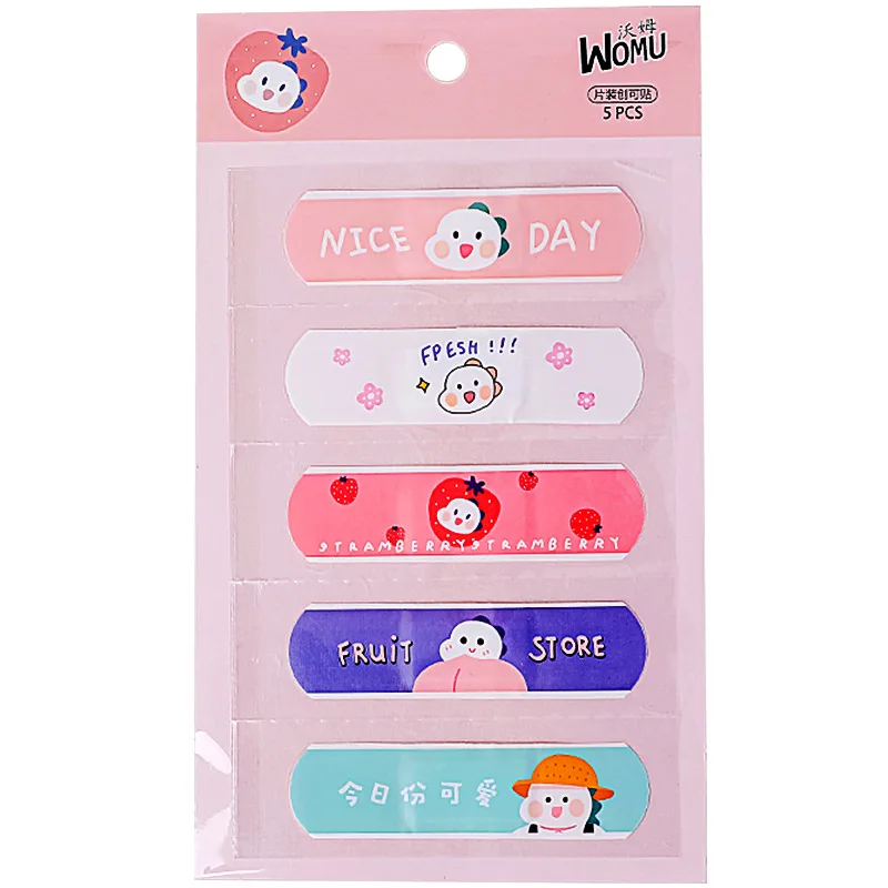 

10pcs Cute Band Aid Outdoor Bandage Breathable Wound Patch Waterproof Band Aid Wear Resistant Bandage First Aid Random Pattern