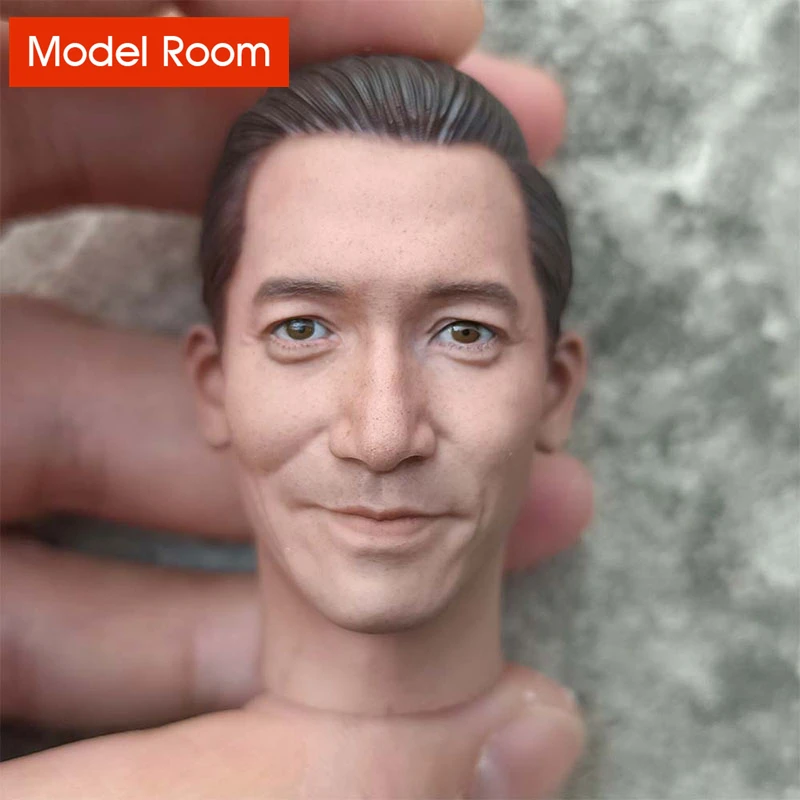 

1/6 Tony Leung Chiu Wai Head Sculpt PVC Head Carving Model Fit 12'' Male Soldier Action Figure Body Dolls
