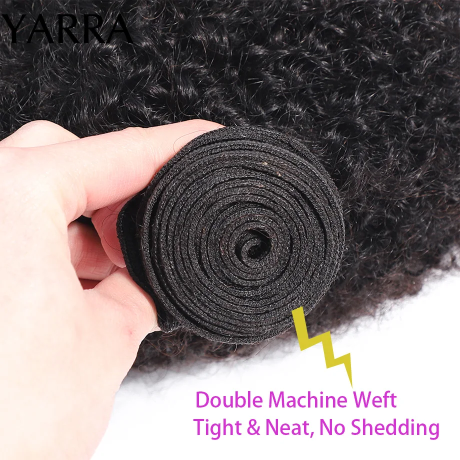 Бразильские афро кудрявые человеческие волосы в пучках 4b 4c для наращивания