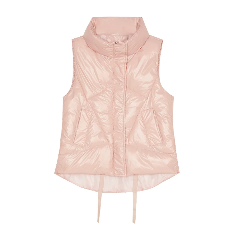 

Down cotton vest female short section 2020 new autumn and winter Korean loose student vest waistcoat vest jacket