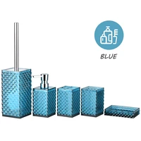 Bathroom Supplies Bathroom Set Acrylic Bathroom Accessories Cup Lotion Bottle Toothbrush Holder Soap Dish Toilet Brush Household