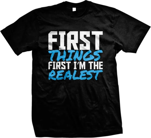 

First Things First I'm The Realest Iggy Fancy Song Lyrics Mens T-shirt