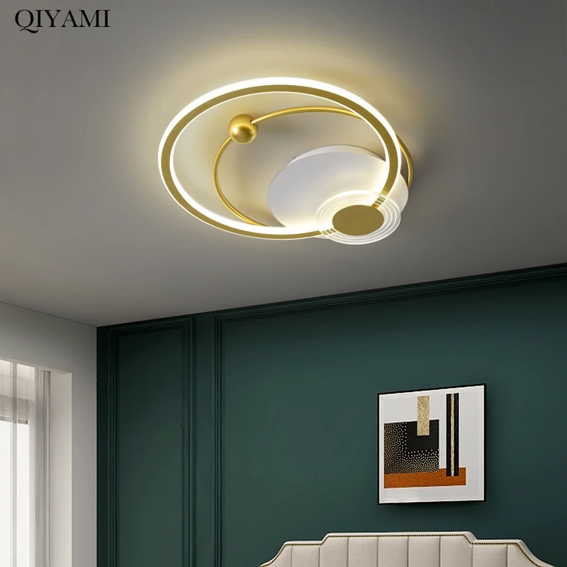 Светодиодная современная люстра комнатный круглый светильник для гостиной