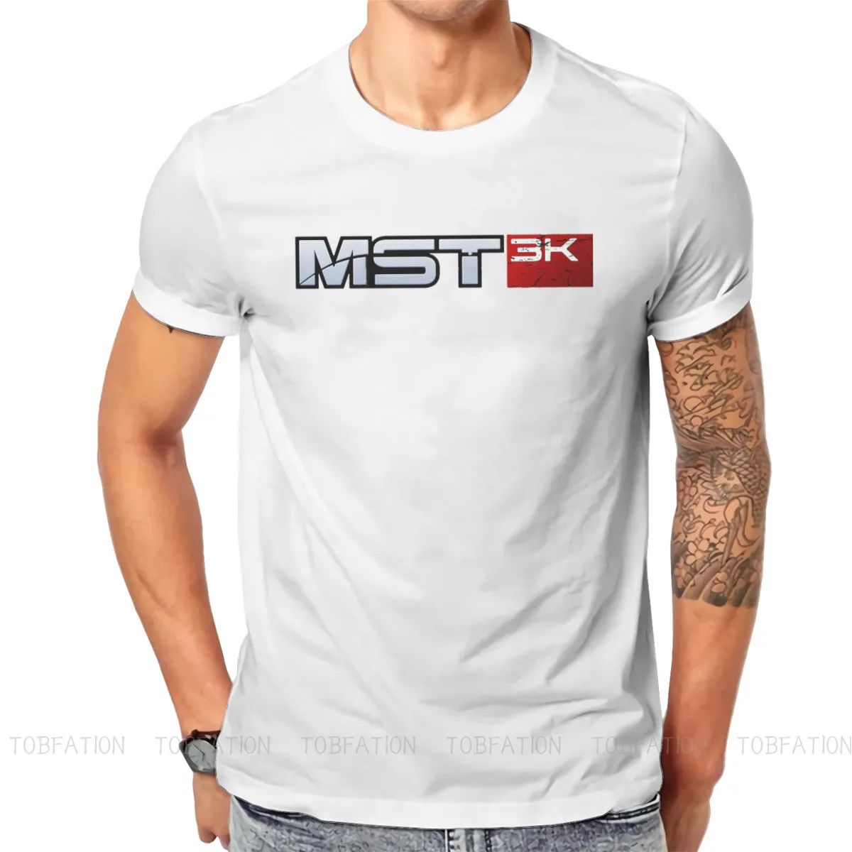 

Mass Effect Commander Shepard Asari Game Original TShirts MST3K Personalize Men's T Shirt Funny Tops 6XL