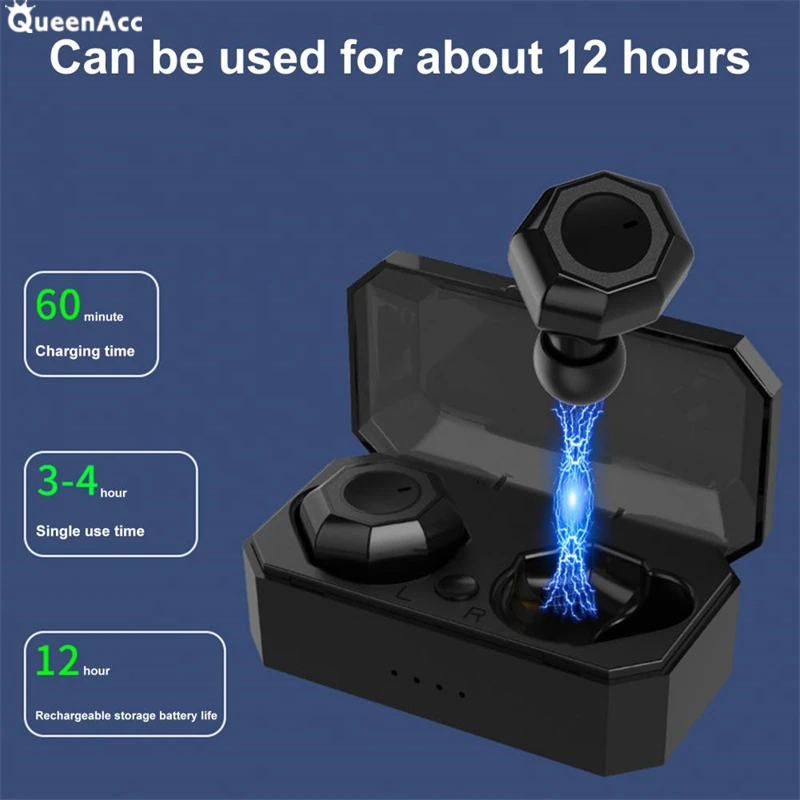 

Новые наушники QueenAcc i3 TWS Bluetooth 5,0, наушники Smart-Touch с шумоподавлением, портативная беспроводная мини-гарнитура для xaomi Huawei