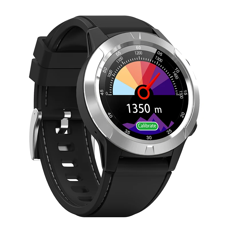 Silver North Edge gps мужские Смарт-часы, шагомер, спортивные Смарт-часы, пульсометр, кровяное давление, Bluetooth, альтиметр, компас, часы - Цвет: Silver