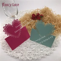 50 wedding name cards laser cut pearlesenct love heart wedding birthday party invitation table cards forparty home decoration
