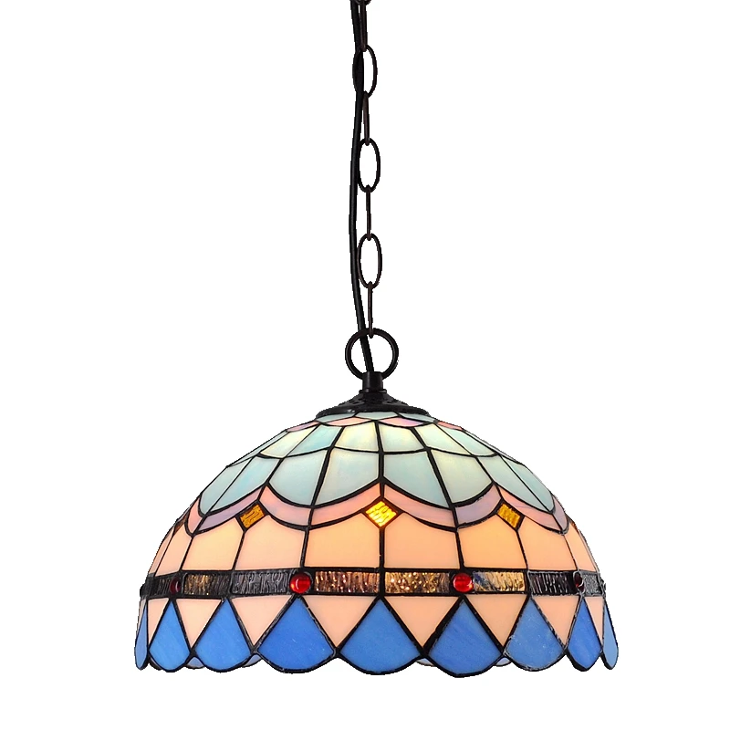 12 дюймов простой европейский стиль современный ресторан droplight Tiffany стекло