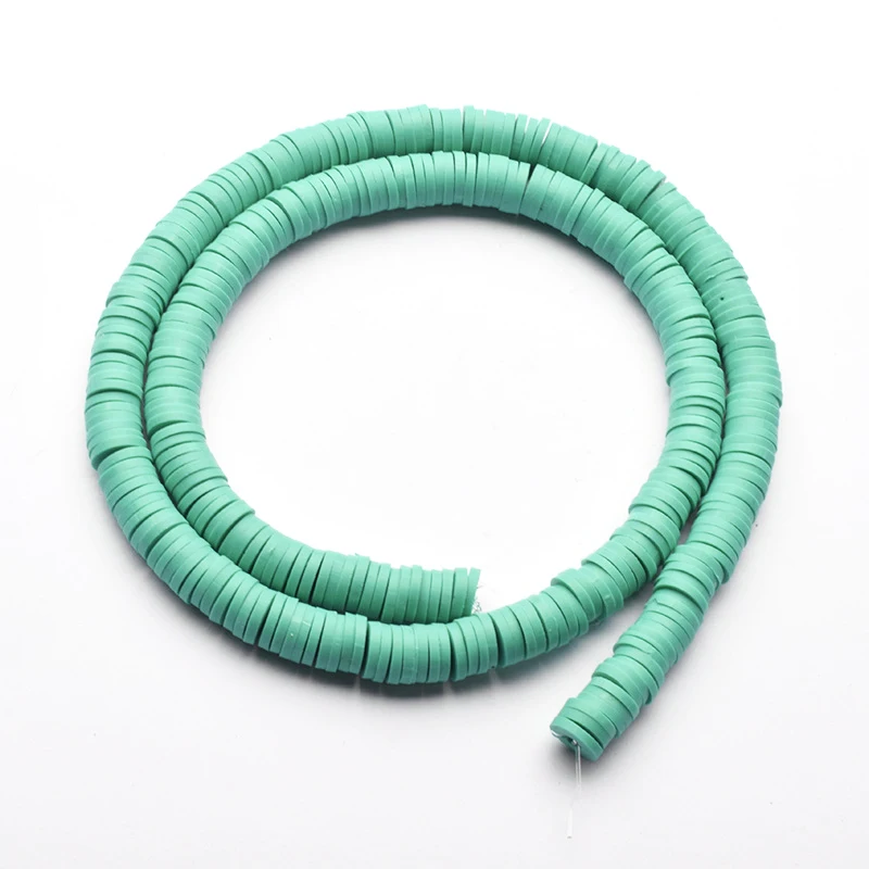 4 мм плоские круглые полимерные глиняные бусины дисковые ручной работы для