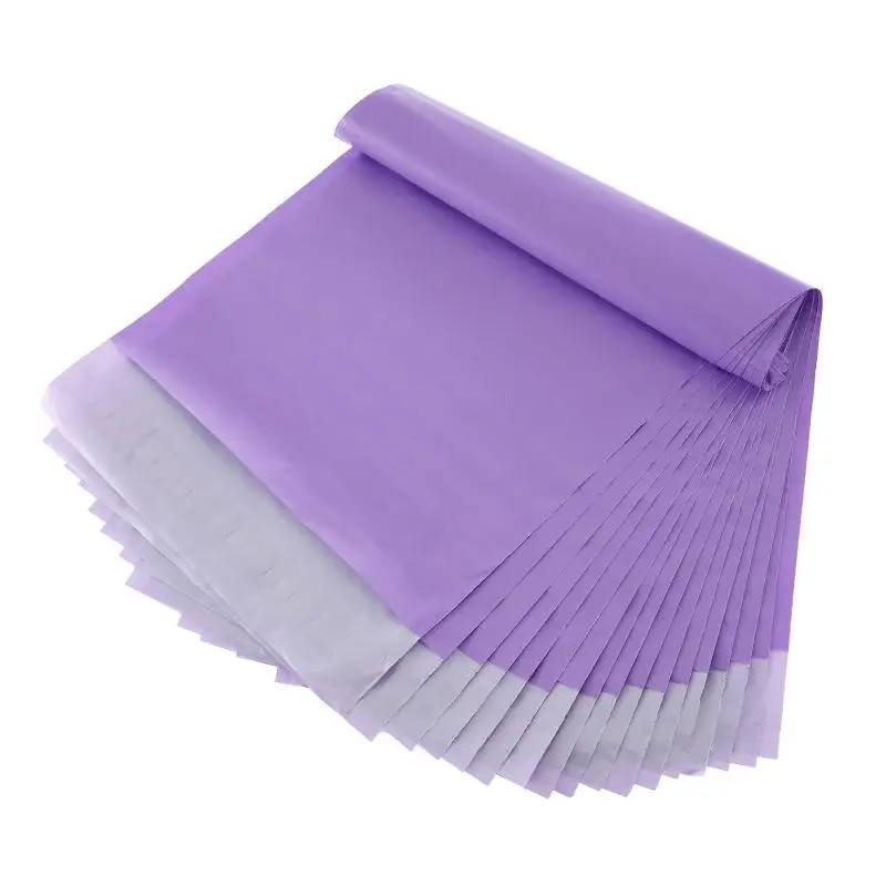 100pcs/lot Purple Courier Bags Free Shipping Bags Mailing Bags Self Seal Envelops Plastic Packaging Bag Plastic Bags for Packing