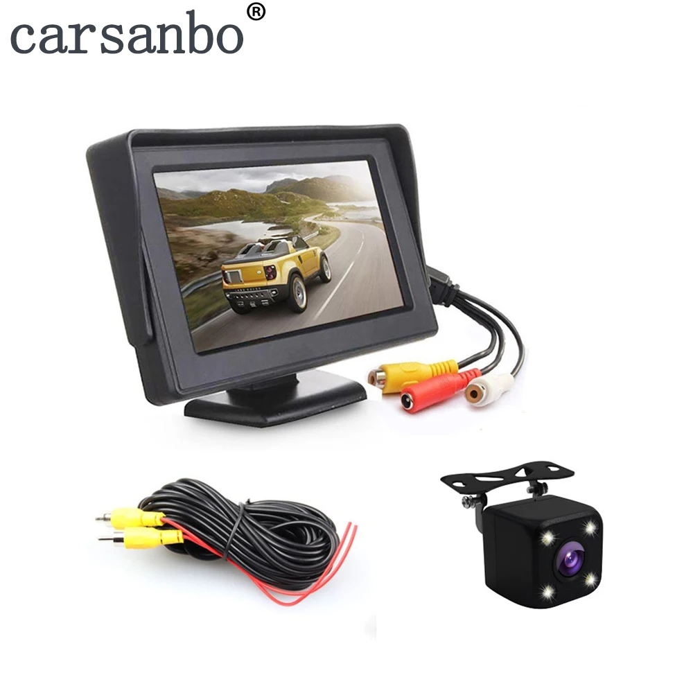 Высококачественный 4 3 дюймовый автомобильный монитор дисплей заднего вида