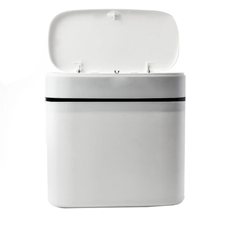 

12L Trash Can Household Kitchen Waste Bins Press-Type Trash Bag Holder Garbage Bin for Toilet Waterproof Narrow Seam