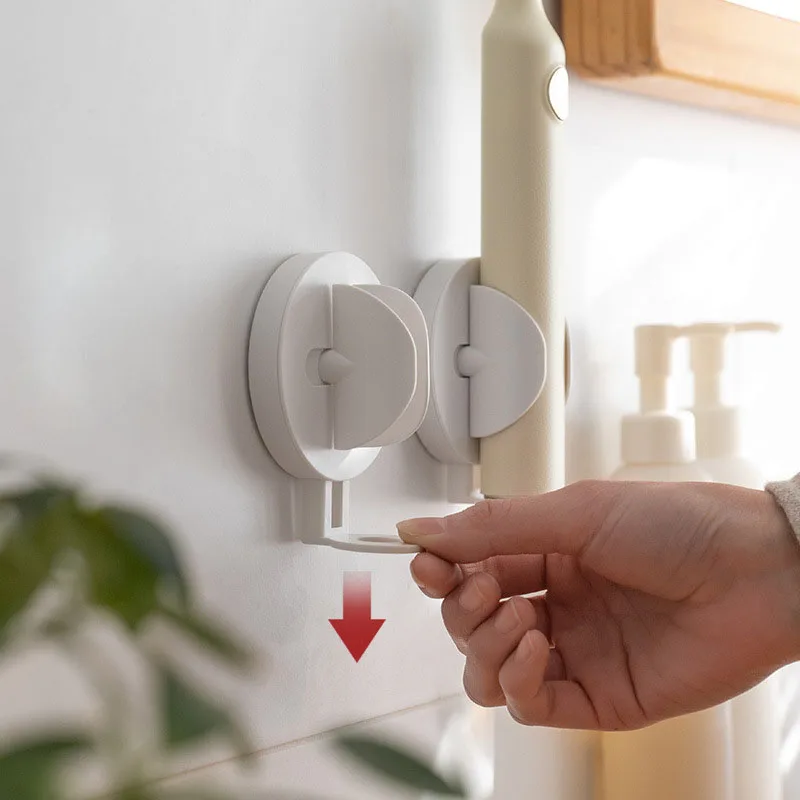 

Electric Toothbrush Holder Retractable Automatically Opening And Closing Traceless Toothbrush Stand Rack Wall-Mounted Bathroom