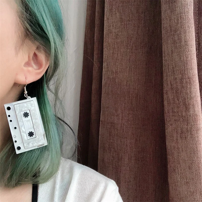 Забавные серьги для женщин винтажные из смолы бытовой техники модные креативные