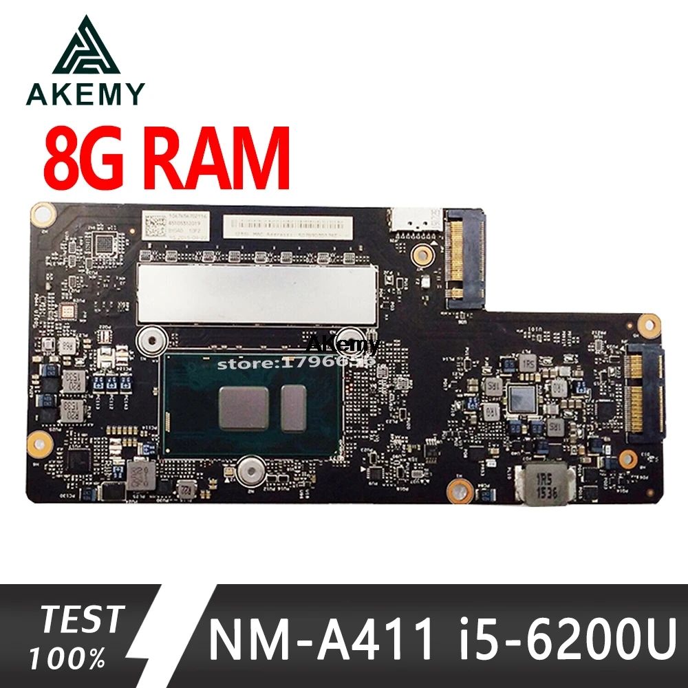 NM A411 материнская плата для ноутбука For Lenovo оригинальная 8G RAM I5 6200U|Материнские