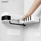 Угловая полка для ванной комнаты, держатель для хранения без гвоздей, полки, органайзер на кухню стену полку, регулируемая вращающаяся угловая стойка для хранения