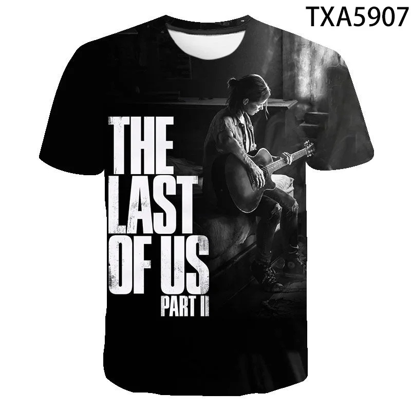 Летняя новая модная футболка Last Of Us 2 мужская женская Детская с 3D принтом и