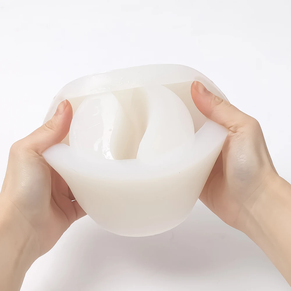 Molde de tarro de vela de hormig&oacute;n Yin Yang, recipiente de vela de cemento de silicona, molde para vela de decoraci&oacute;n del hogar hecho a mano-5