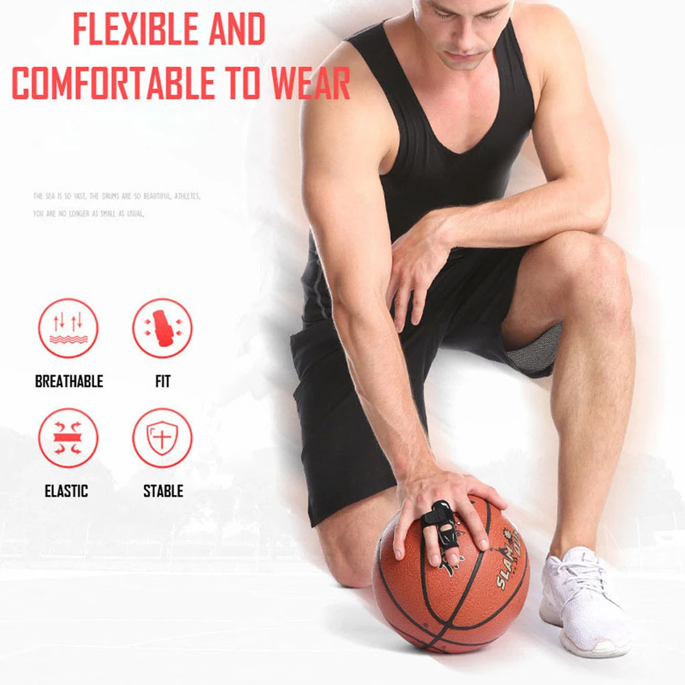 

2Pcs Finger Sleeves Support Compression Splint Wraps Finger Tape Protection for Basketball Tennis Sports Joint Brace Protector