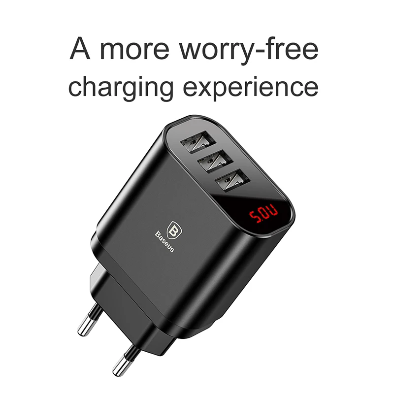Baseus Multi USB Charger For iPhone Samsung Xiaomi mi Fast Charging Turbo Multiple Wall EU US Plug Mobile Phone | Мобильные телефоны