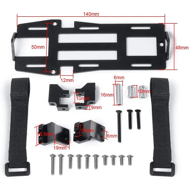 

Forward Mounted Battery and Servo Kit Front Battery Mounting Plate Tray Set for Traxxas TRX4 TRX-4 Upgrade Accessories