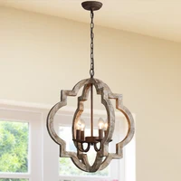 Weathered Wood Chandelier For Bedroom Farmhouse Retro Foyer Ceiling Chandeliers For Living Room Rustic Light In Entryway Hallway