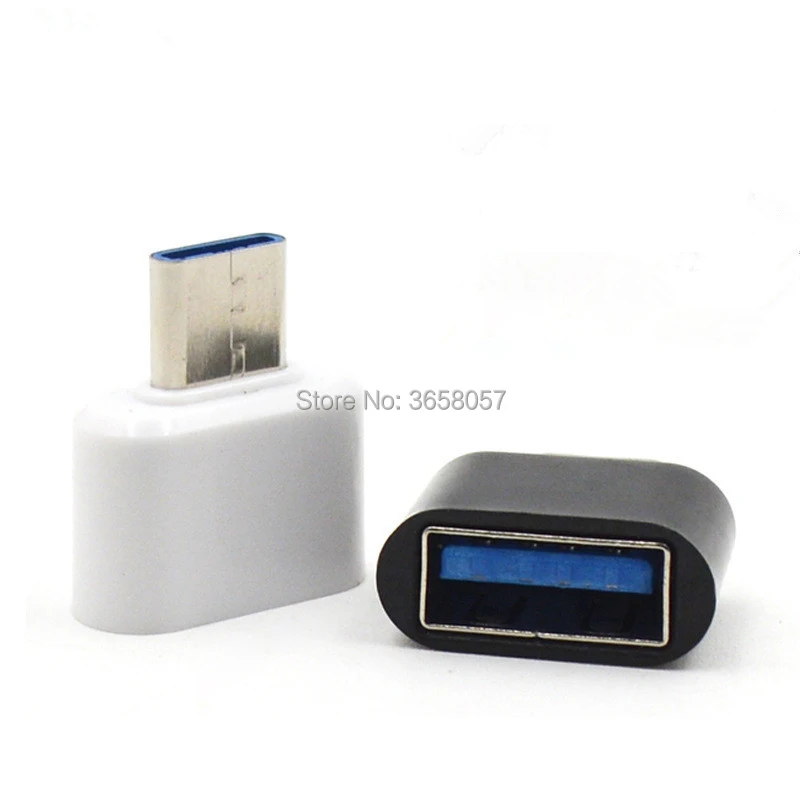 100pcs usb 2 0 female to usb 3 1 type c male converter usb c otg adapter connector reversible design for tablet mobile phone free global shipping