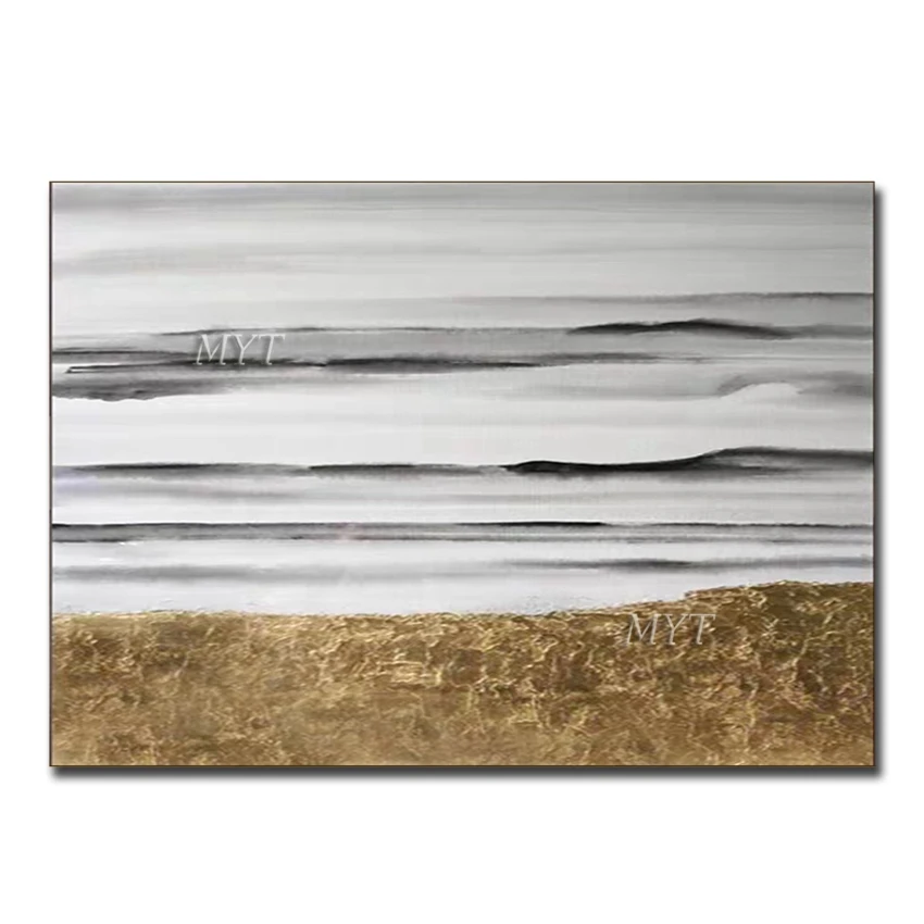 

Newest Abstract Gold Texture Painting Design 100% Hand Painted Oil Paintings Canvas Wall Art Unframed Home Decoration Wall Art