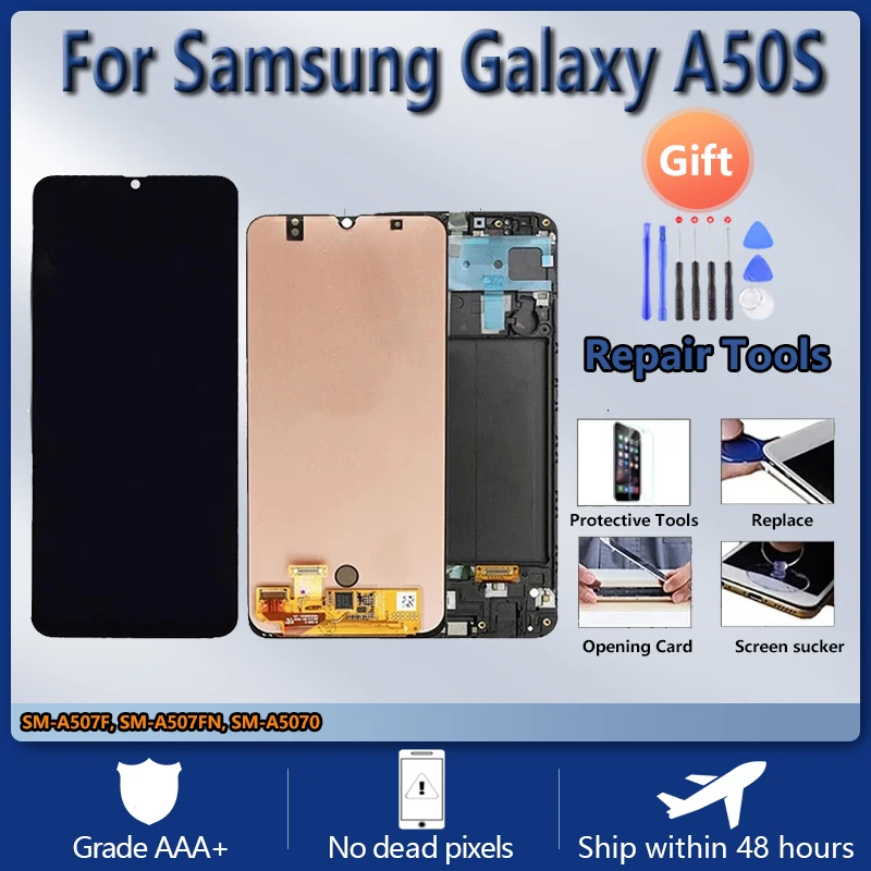 

6.4"For Samsung galaxy A50S A507 A507F LCD Display Touch Screen Digitizer Glass Assembly SM-A507FN/DS SM-A507FN
