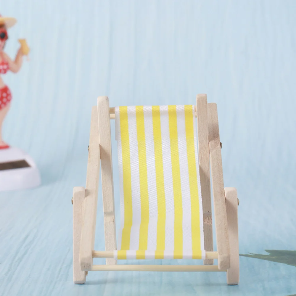 

2Pcs Recliner Decor Beach Scene Mini Recliner Recliner Props for Decor