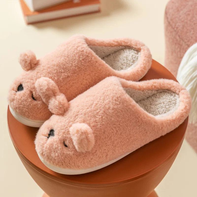 

Women's Fuzzy House Slippers Comfy Memory Foam Bedroom Slippers Warm Slip On Light Shoes Outdoor Indoor Faux Fur Cute