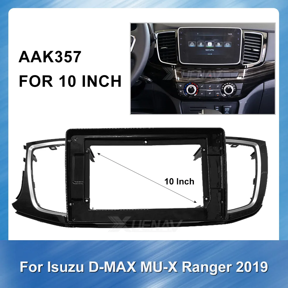 

10 inch Fasxia Car Audio Frame Car Radio FasciaFacia Panel car dvd frame for ISUZU D-MAX MU-X ranger 2019 car Accessories