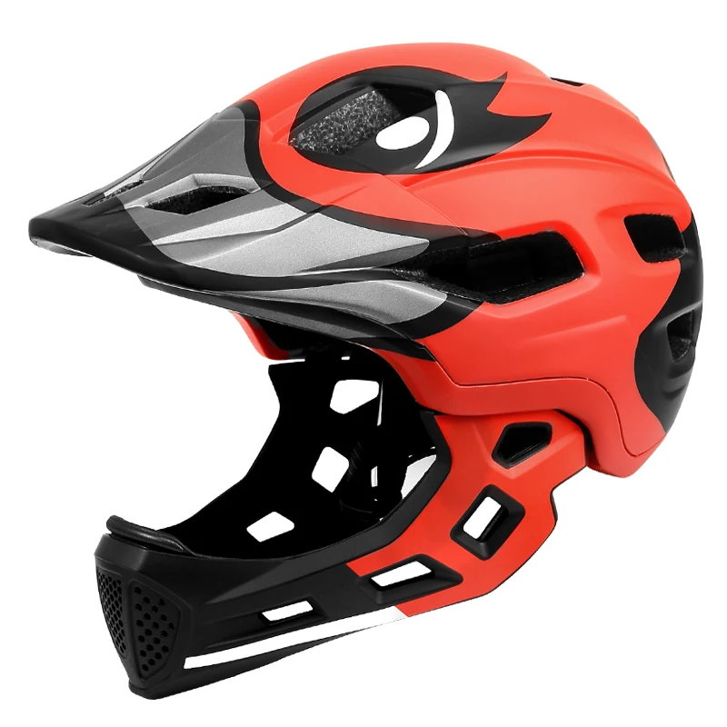 Детский велосипедный шлем BATFOX на все лицо съемный профессиональная защита |