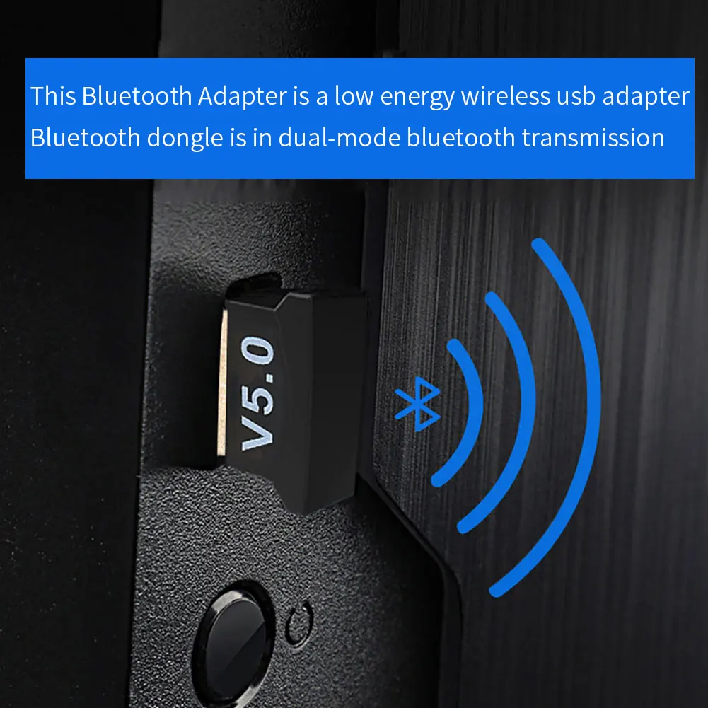 

Newest USB Bluetooth 5.0 Adapter Transmitter Receiver Audio Bluetooth Dongle Wireless USB Adapter for Computer PC Laptop Mouse