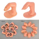 210 шт., для практики маникюра на пальцах, для обучения, для акриловых ногтей, с пластиковым дисплеем