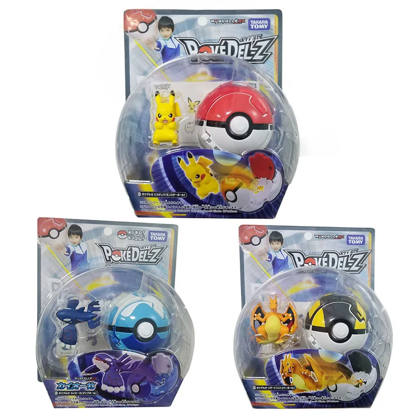 Takara Tomy Charizard Kyogre Groudon с шариками экшн-фигурка куклы игрушки Аниме Pokedel-Z Покемоны