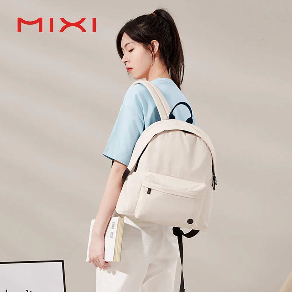 

Mixi Women Mini Backpack Small Daypack Parent-Child Bag Men Black Backpack M505