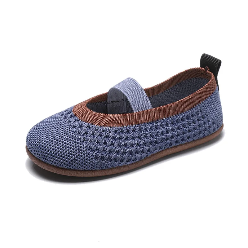 

Туфли детские вязаные, мягкая подошва, плоская подошва, модные, Повседневные Удобные, для принцесс, для начинающих ходить детей