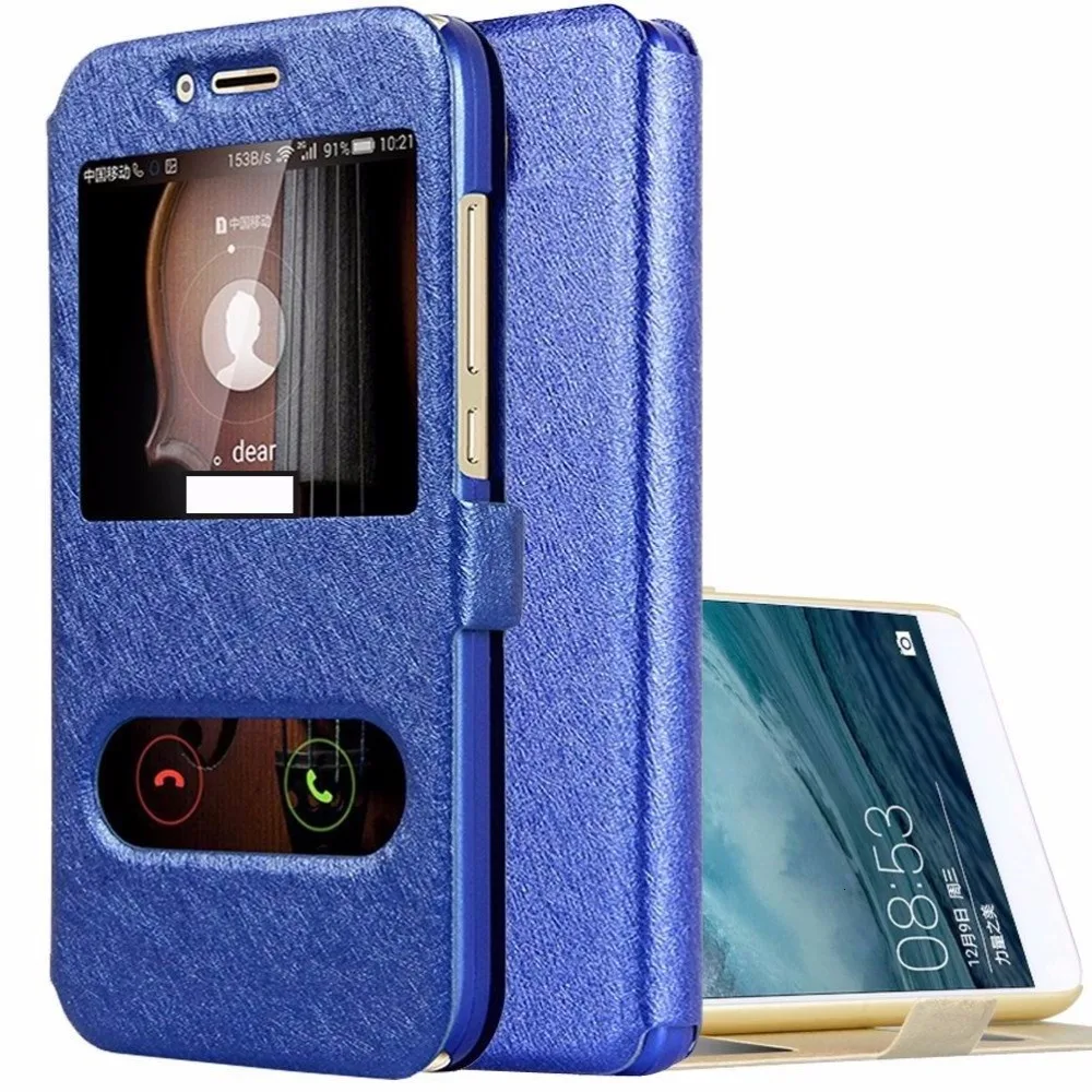 Быстрый раскладной чехол с окошком для Huawei Honor 8 6A 6C Pro 7X 5X 5C Y3 II Y5 Y6 2017 P8 Lite P9 P10 плюс