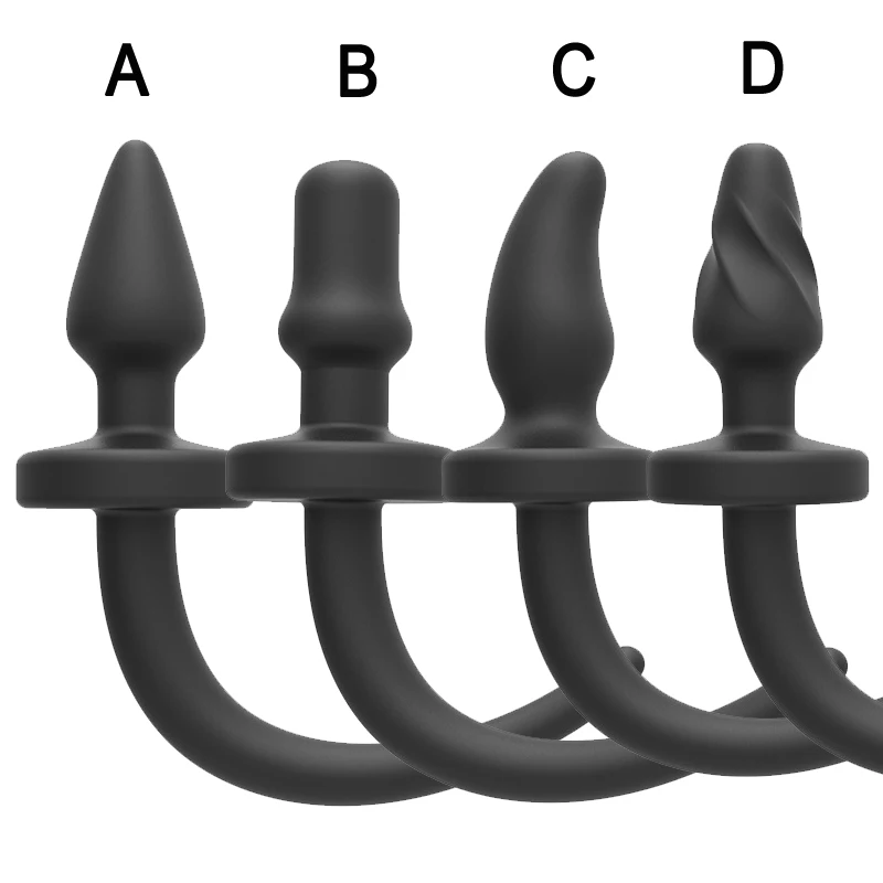 Silicone Dog Tails Butt Plug Slave Sex Toys for Woman Cosplay Anus Tail Anal Plugs Adult Games BDSM SM Prostate Massager Men | Красота и
