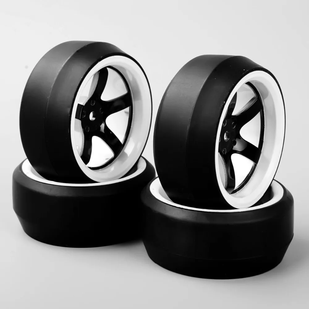 4 шт./компл. 1:10 RC плоские шины для дрифта обод для HSP HPI On-Road Car accessories D5NWK + PP0369 12 мм Hex