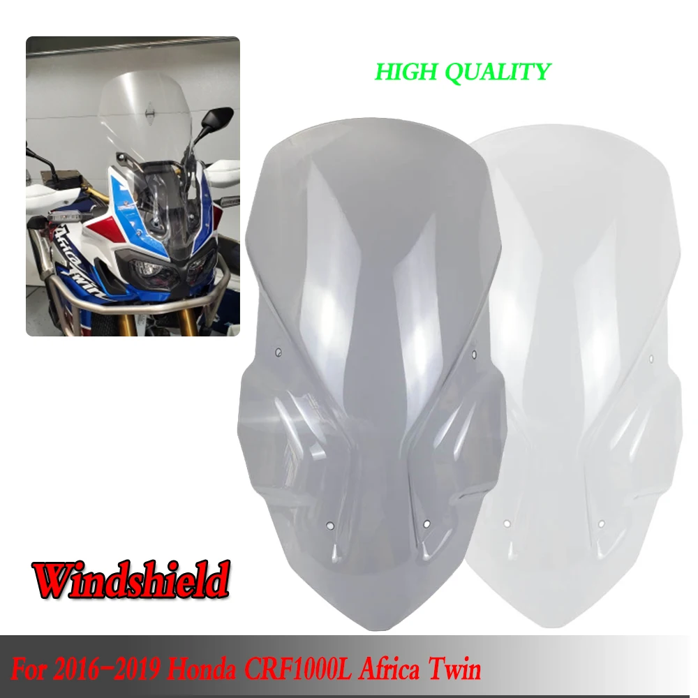 CRF 1000L Windscreen For Honda CRF1000L Africa Twin Deflector 2016 2017 2018 2019 Motorcycle Street bike Windshield Wind Screen