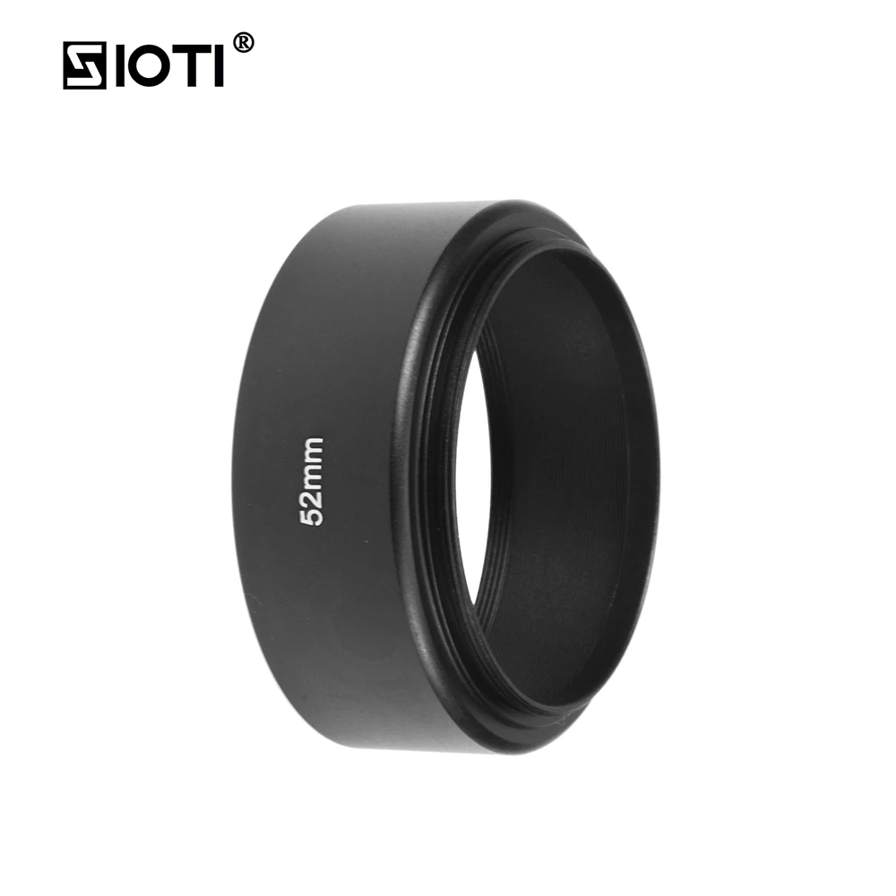 

SIOTI 49/52/55/58/62/67/72/77 Metal Standard Focus Lens Hood for Standard Thread Lens for Filterfor Nikon for Canon for Sony