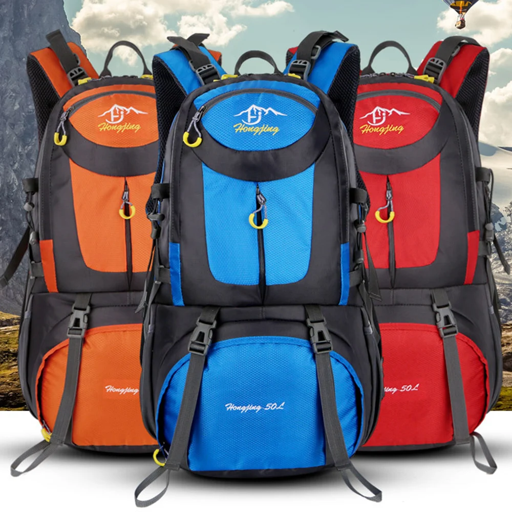 

50/60L Camping Backpack Waterproof Travel Trekking Backpack Outdoors Lightweight Sports Knapsack Rucksack Unisex Backpack